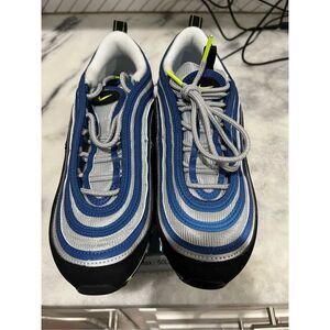 Nike Air Max 97 OG Atlantic Blue Silver Volt Yellow Shoes DM0028-400 Size 9
